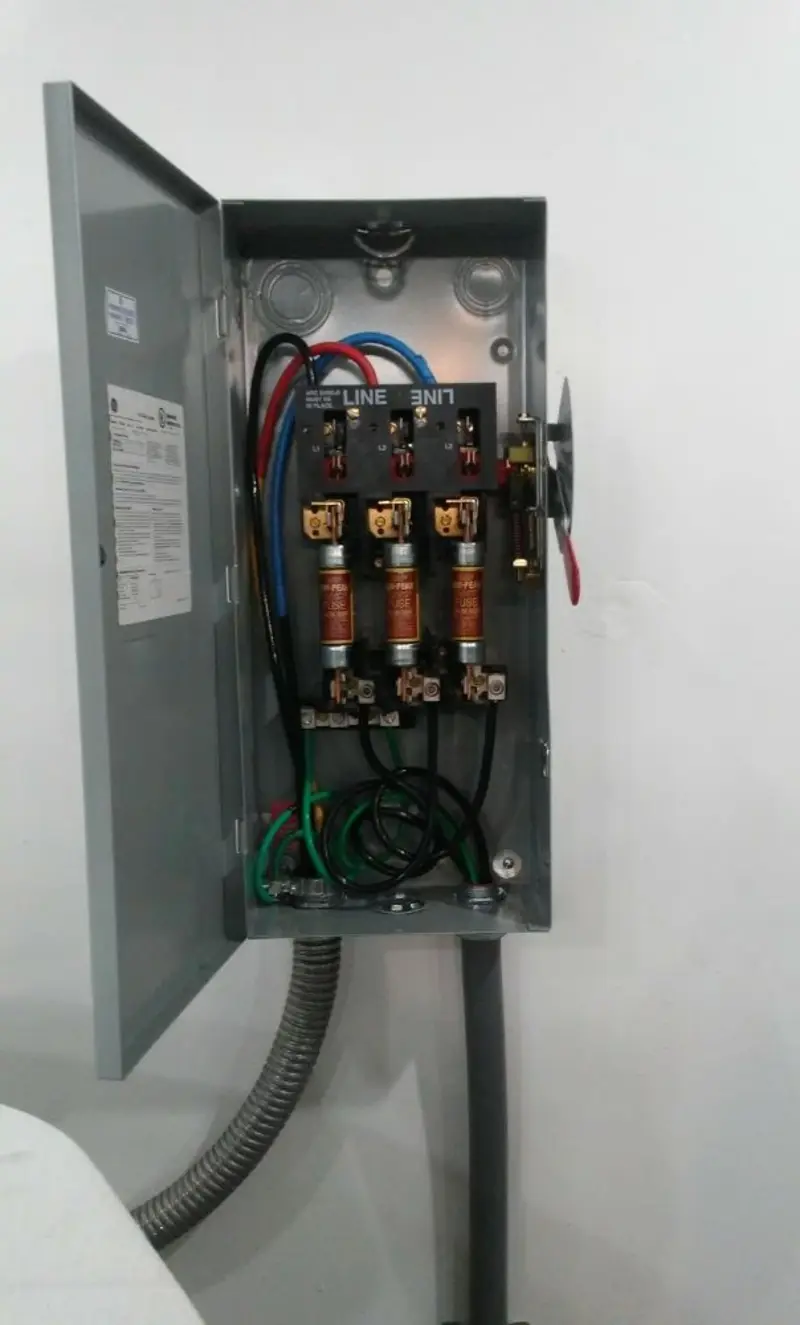 Three-phase disconnect switch installed for Electrical Wiring & Rewiring in Faribault