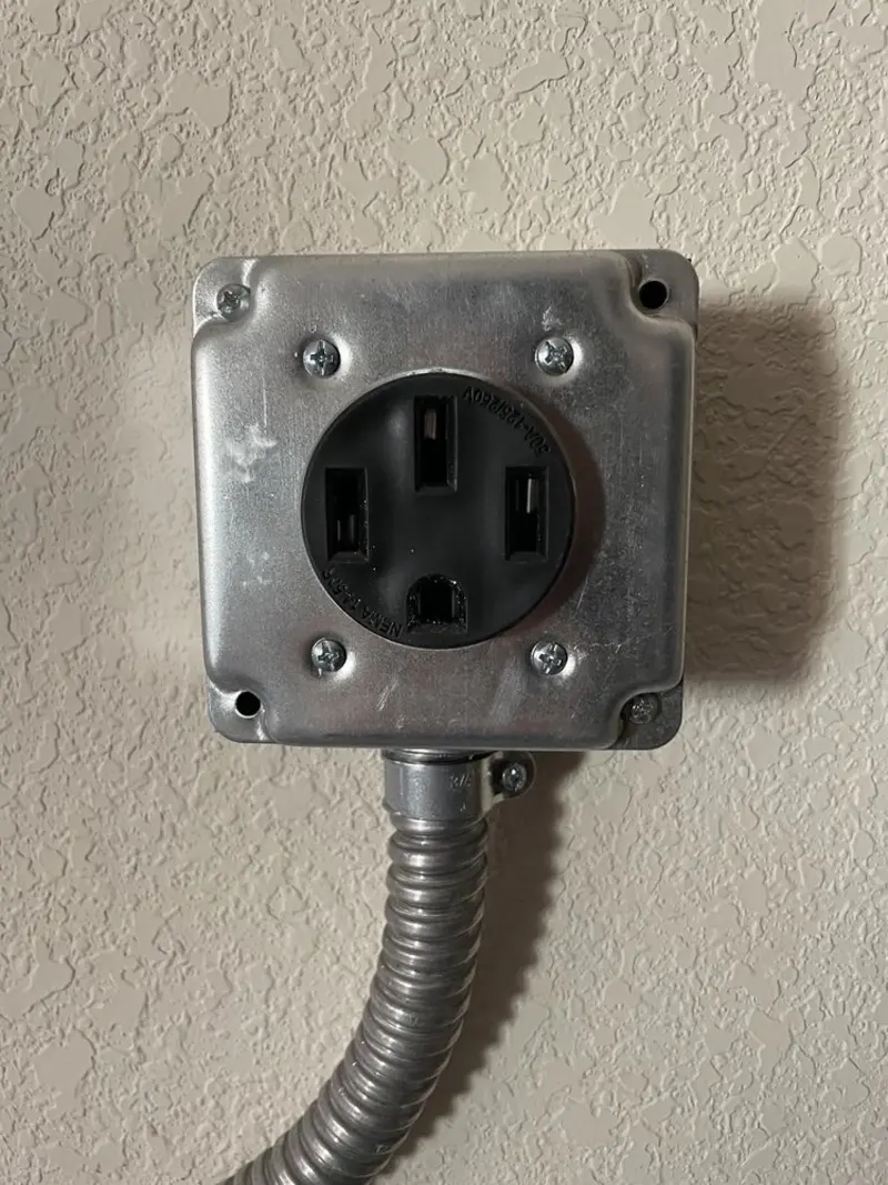 NEMA 14-50 outlet installed for Electrical Panel Upgrade in Faribault